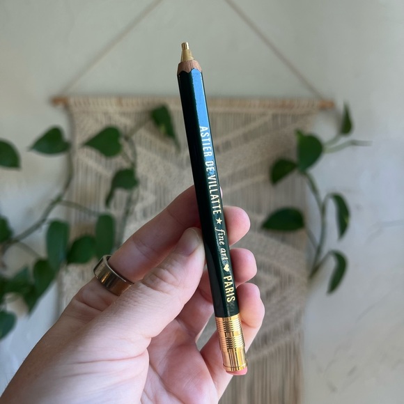 Astier de Villatte Robusto Mechanical Pencil Fine Art Green Gold Stationery - Picture 8 of 8